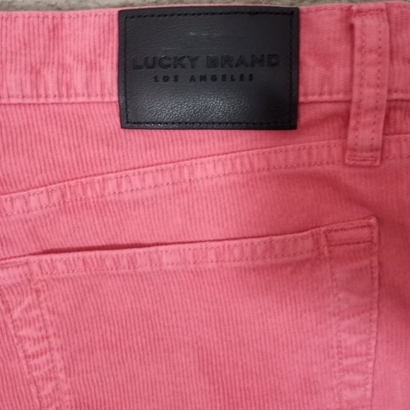 Lucky Brand Mid Rise Slim Fit Cropped Corduroy Jeans Size 12 - Picture 14 of 15